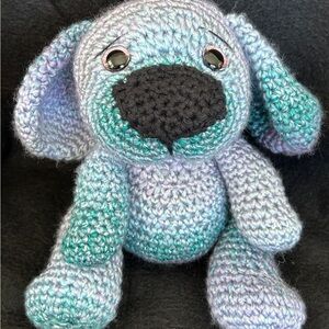 Handmade Crochet Dog Toy - Multicolor